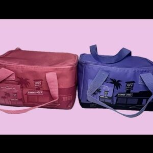 Trader Joe's Pink and Purple Tote Bags